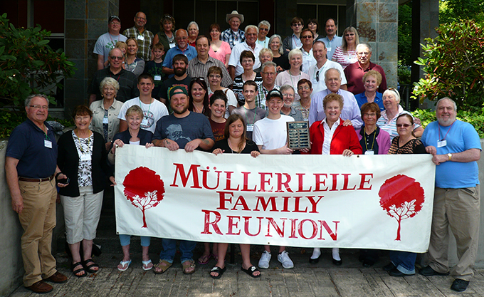 Photo of Muellerleile 2017 reunion participants